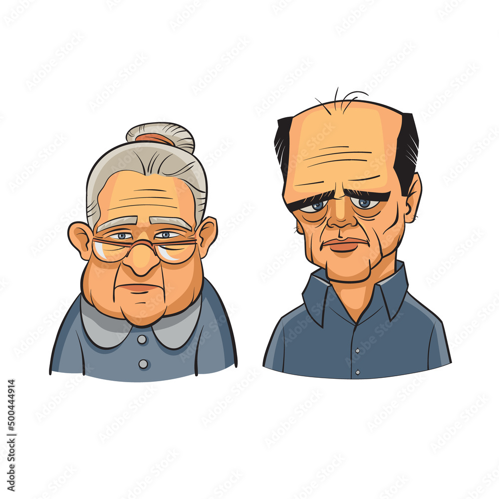 An elderly couple in need of attention. Grandma and grandpa An elderly couple in need of attention. Grandma and grandpa
