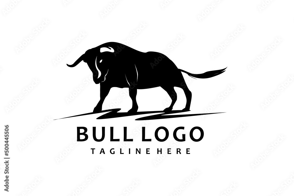 bull logo icon vector isolate bull logo icon vector isolate