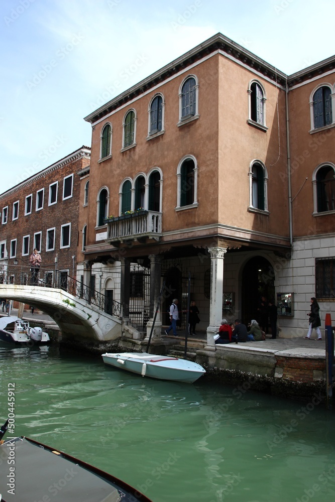 Italy, Venice: Foreshortening of Murano Island.