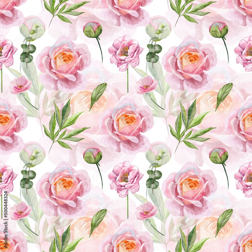 seamless pattern with roses seamless pattern with roses