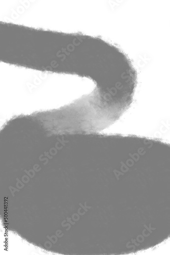 Abstract ink zen paint design minimal white on background