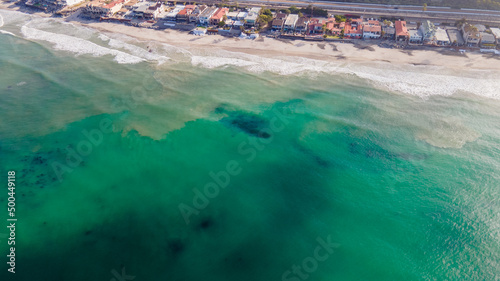 Great White Shark cruising the beaches in South Orange County, California. He even gets close to some swimmers