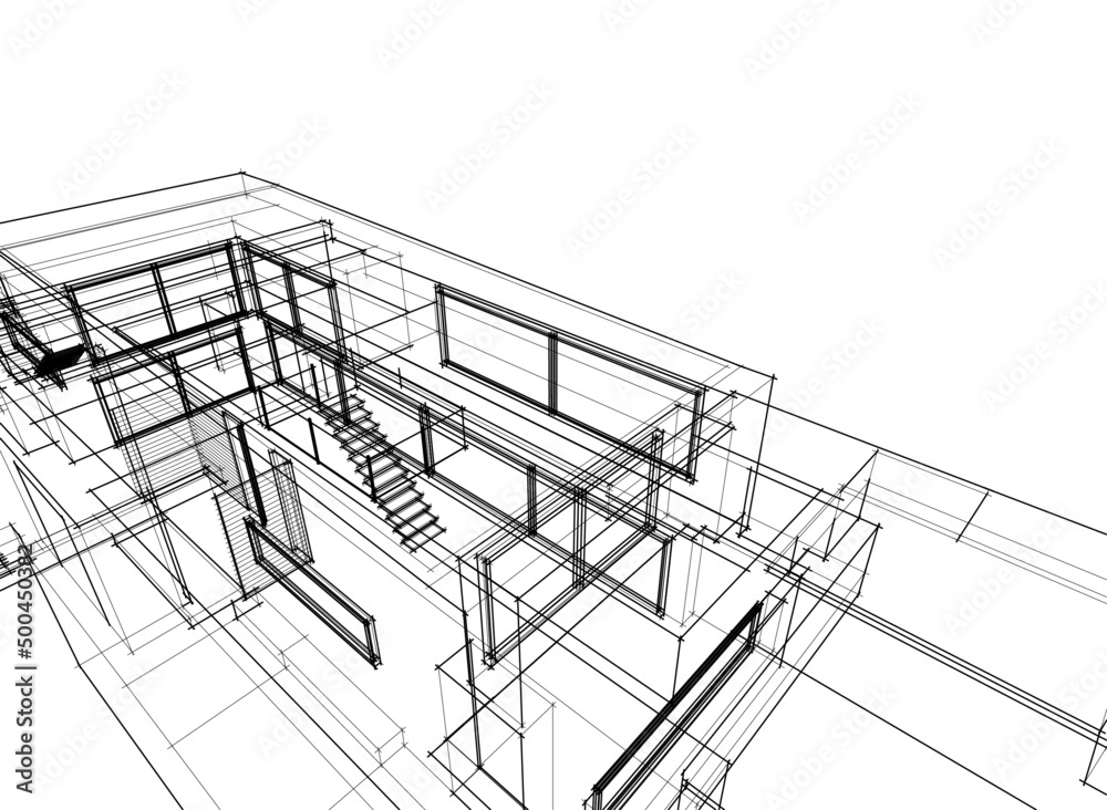 sketch of a house sketch of a house