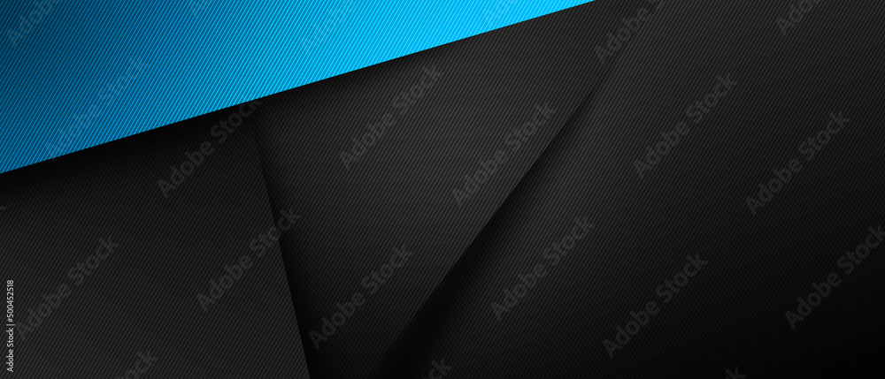 Abstract blue metallic space design modern luxury futuristic background