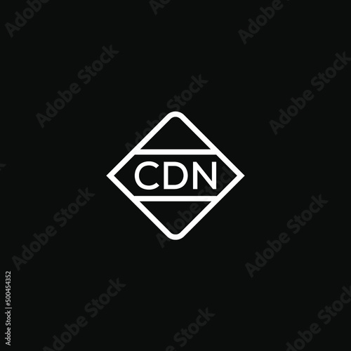  CDN letter design for logo and icon.CDN monogram logo.vector illustration with black background.