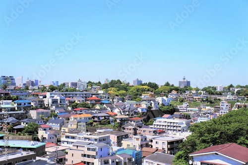 横浜市郊外の町並み（横浜市山手）