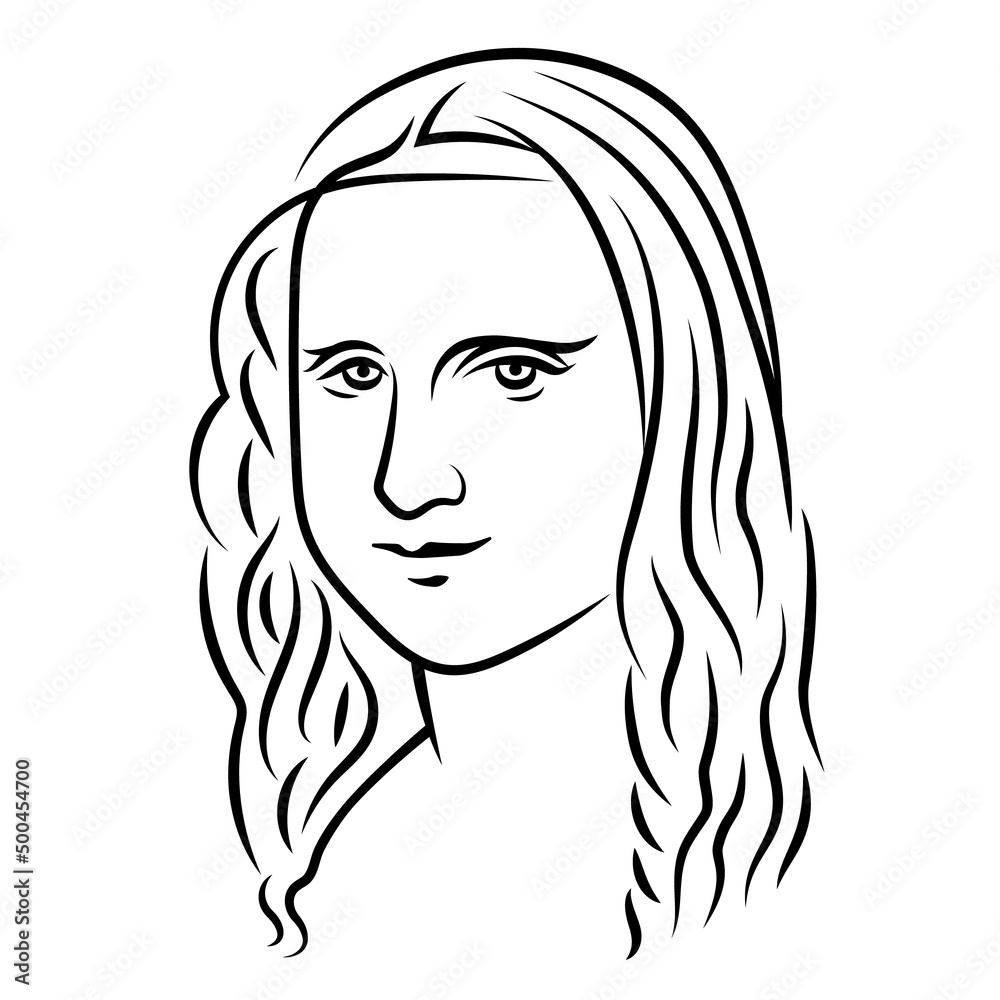 Leonardo da Vinci -  Mona Lisa. Gioconda. Joconde. Lisa Gherardini. Louvre. Replica, part, detail, head, portrait.