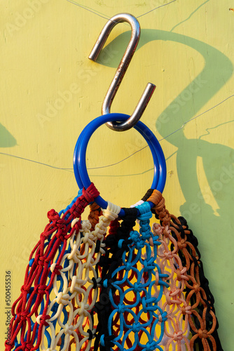 Handicraft products being sold at hastashilpomela or handicrafts fair at Kolkata, West Bengal, India photo