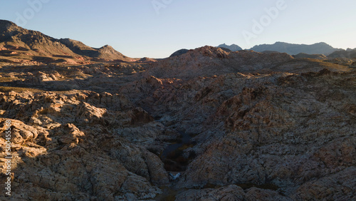 sunset over the mountains