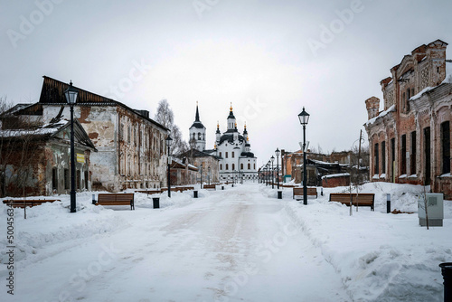 The winter in the city Tobolsk