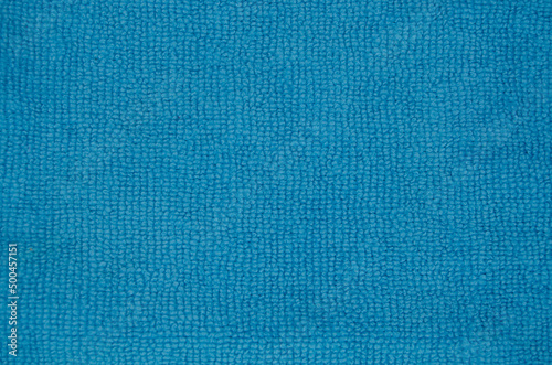 High quality beautiful blue fabric background texture, empty blank and clean fabric material