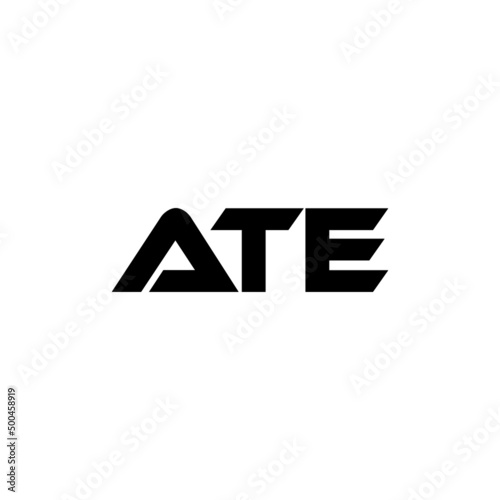 ATE letter logo design with white background in illustrator, vector logo modern alphabet font overlap style. calligraphy designs for logo, Poster, Invitation, etc.