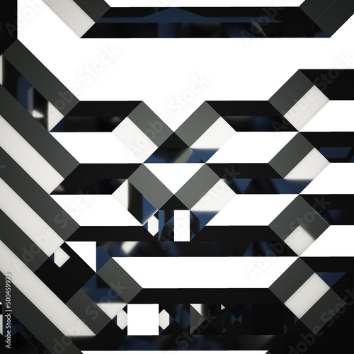 3d rendering voxel background illustration in futuristic style