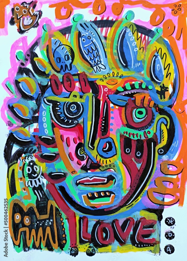 painting  on canvas by angel rivas
