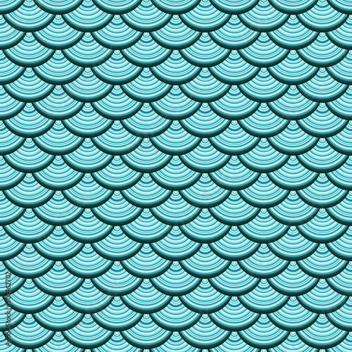 asian wave pattern. Seamless background Vector illustration 