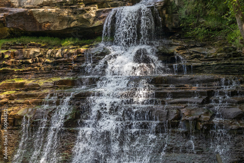 Brandywine Falls, cascading waterfall in Cuyahoga National Park, Ohio, USA