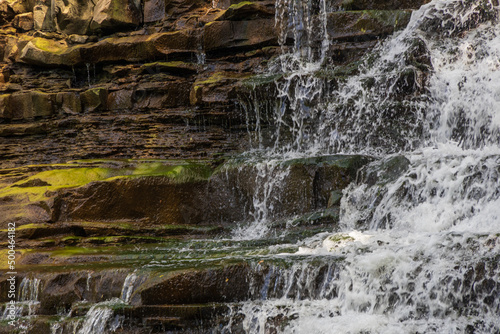 Brandywine Falls, cascading waterfall in Cuyahoga National Park, Ohio, USA