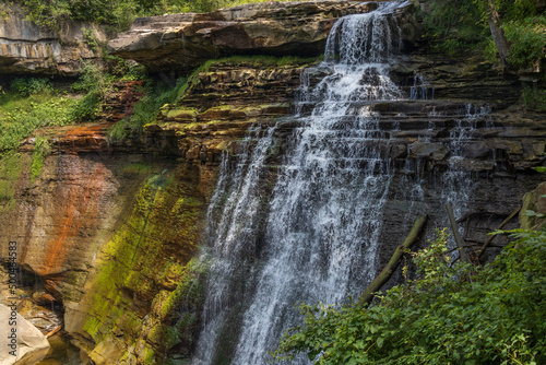 Brandywine Falls, cascading waterfall in Cuyahoga National Park, Ohio, USA