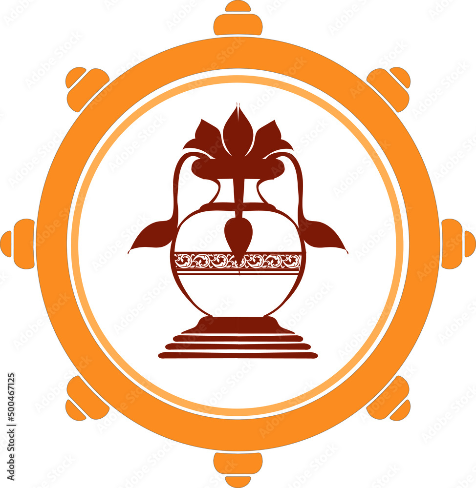 Punkalasa Srilankan Traditional Art Vector Stock-Vektorgrafik | Adobe Stock