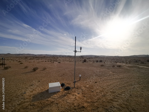 meteorological station in the desert photo