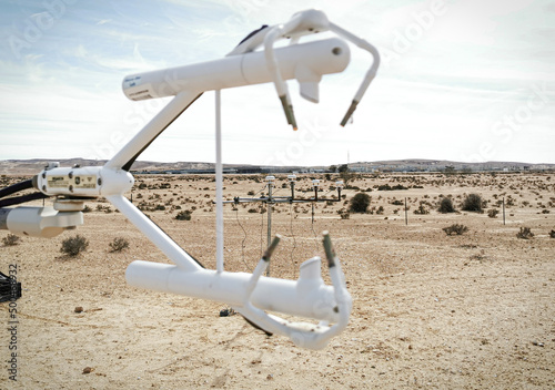 meteorological station in the desert photo