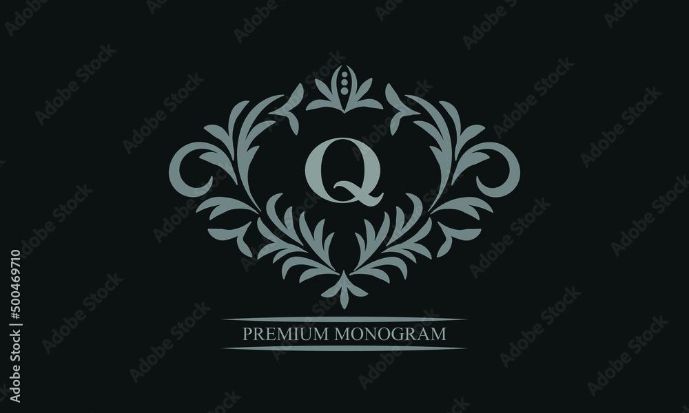 Exquisite logo design with letter Q. Sign template for restaurant, royalty, boutique, cafe, hotel, heraldic, jewelry, fashion. Exquisite logo design with letter Q. Sign template for restaurant, royalty, boutique, cafe, hotel, heraldic, jewelry, fashion.