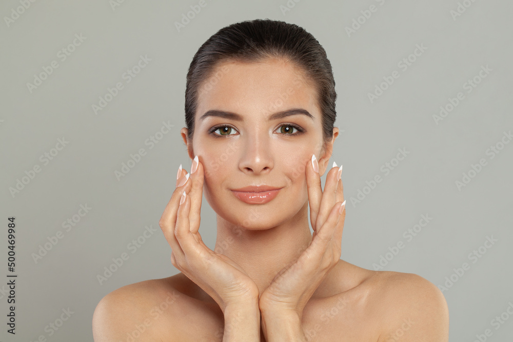 Young woman with beautiful face Young woman with beautiful face