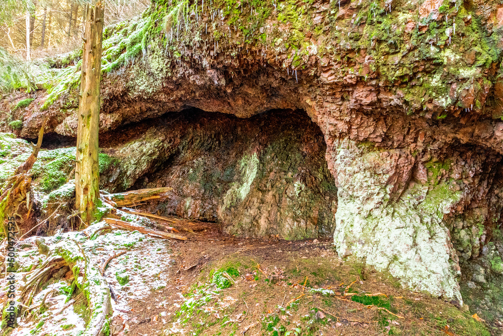 Frühlingswanderung durch den Thüringer Wald bei Floh-Seligenthal - Thüringen - Deutschland Frühlingswanderung durch den Thüringer Wald bei Floh-Seligenthal - Thüringen - Deutschland
