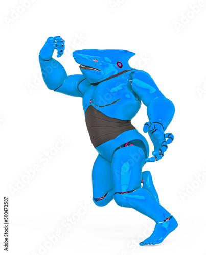 cyber shark is looking for truble photo