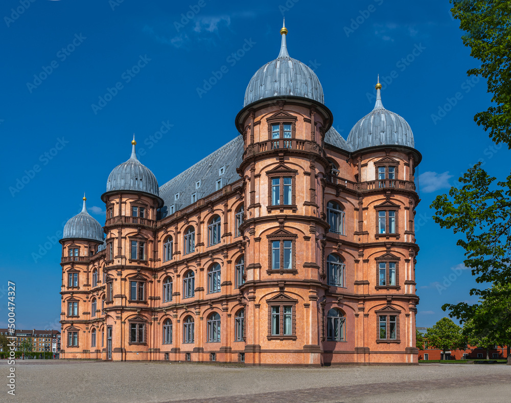 Gottesaue Castle, seat of the Academy of Music, Karlsruhe, Baden-Württemberg, Germany, Europe Gottesaue Castle, seat of the Academy of Music, Karlsruhe, Baden-Württemberg, Germany, Europe