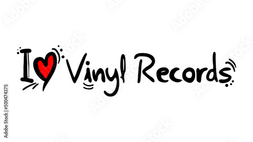 I love Vinyl Records message