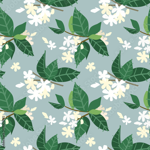 Decorative  hand-drawn seamless pattern of lemons  leaves  flowers and branches. Bright festive summer background for cards  invitations  posters  backgrounds  business cards  scrapbooking  textiles 