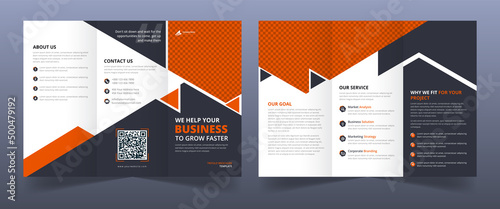 Corporate Business Modern trifold A4 size brochure