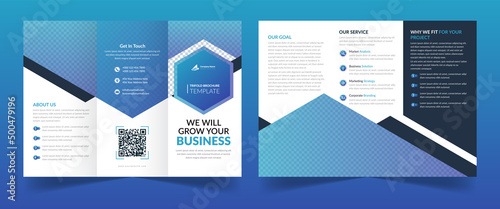 Corporate Business Modern trifold A4 size brochure