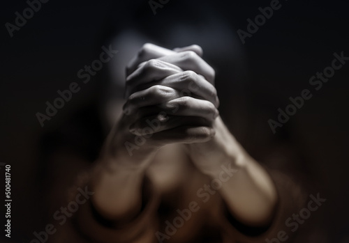 Fotobehang Praying Hands - Person Praying - Belief - Faith