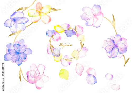 watercolor flowers