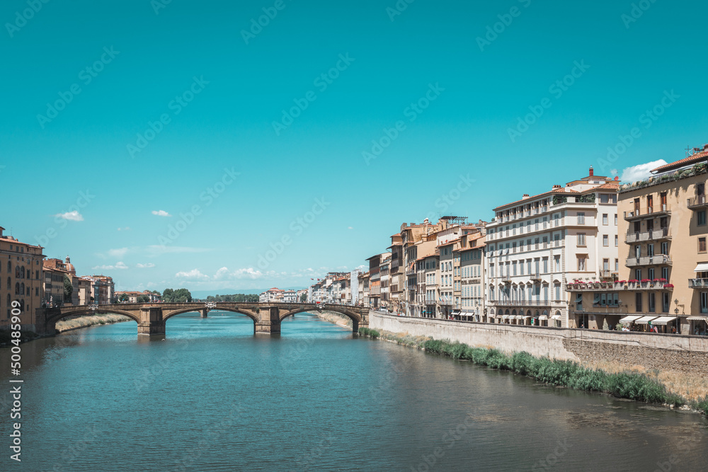 Fototapeta premium Bridges in Florence, Italy - 09.07.2021