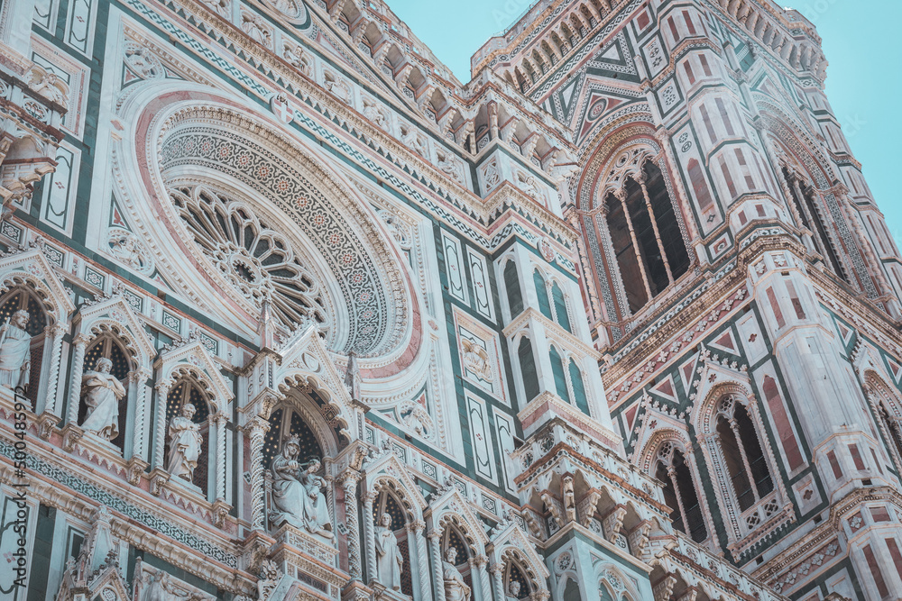 Cathedral Santa Maria del Fiore, Florence, Italy - 09.07.2021 Cathedral Santa Maria del Fiore, Florence, Italy - 09.07.2021