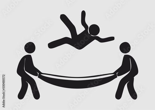 illustration of a man and person