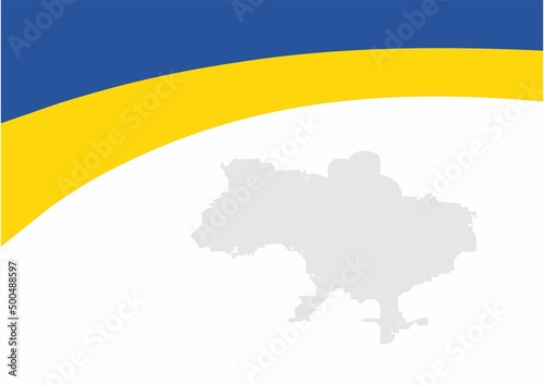 country map and flag, map and flag of ukraine