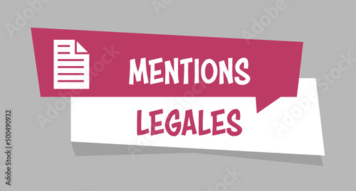 Logo mentions légales.