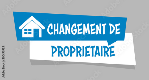 Logo changement de propriétaire.