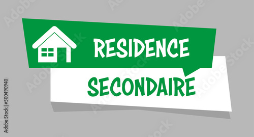 Logo résidence secondaire.