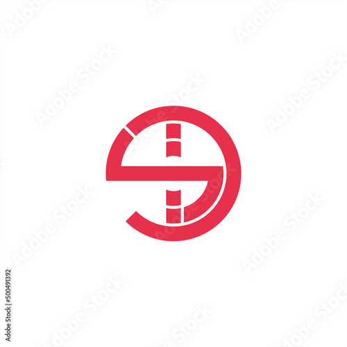n+d circle based logo concept or icon