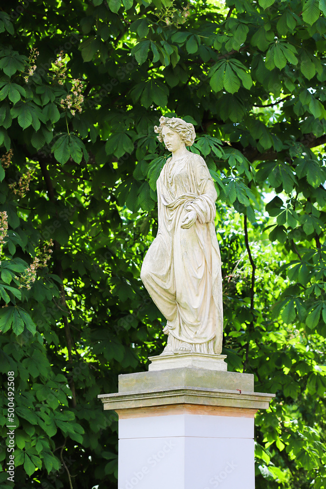 statue in the garden