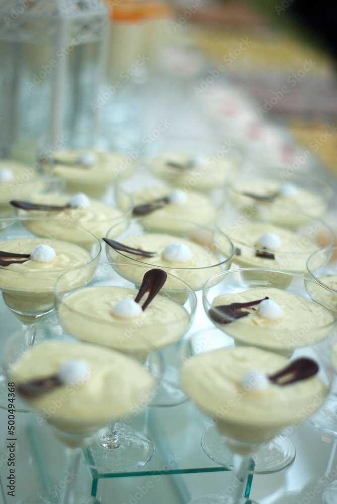 cream on a table cream on a table