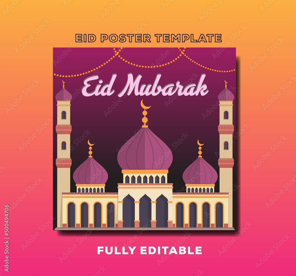 eid poster design template or poster design
