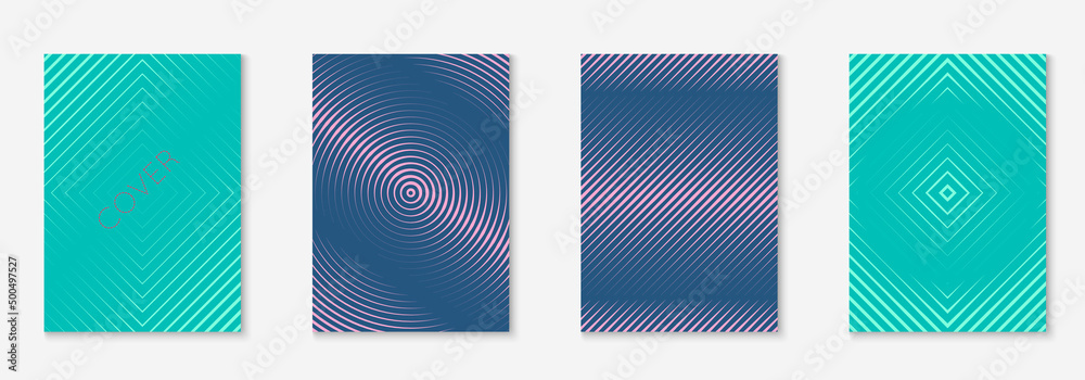 Gradient cover template with line geometric elements and shapes. Gradient cover template with line geometric elements and shapes.