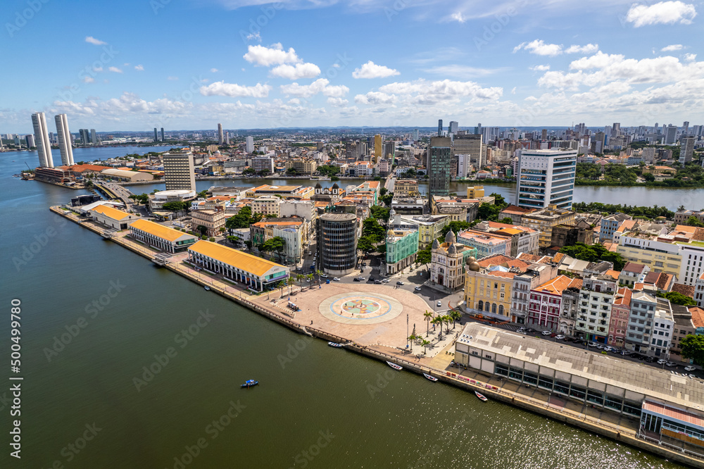 Obraz premium Aerial view of the 