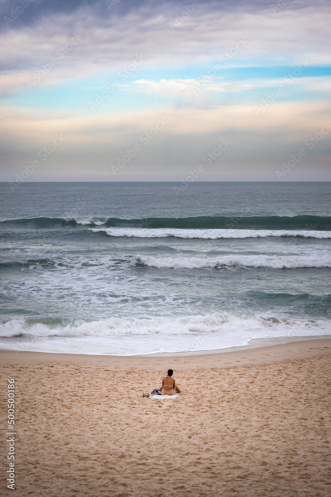 person watching the sea